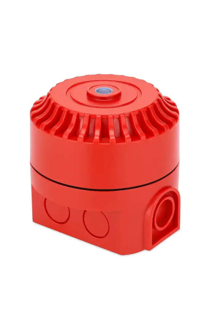 Siren w/o flash for indoor/outdoor use, high base