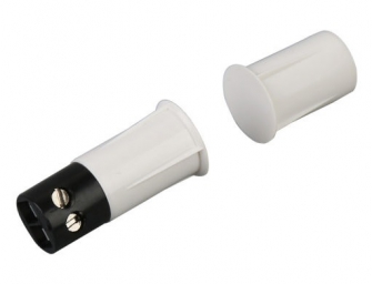 Recessed magnetic contact 32x9 mm, screws, white