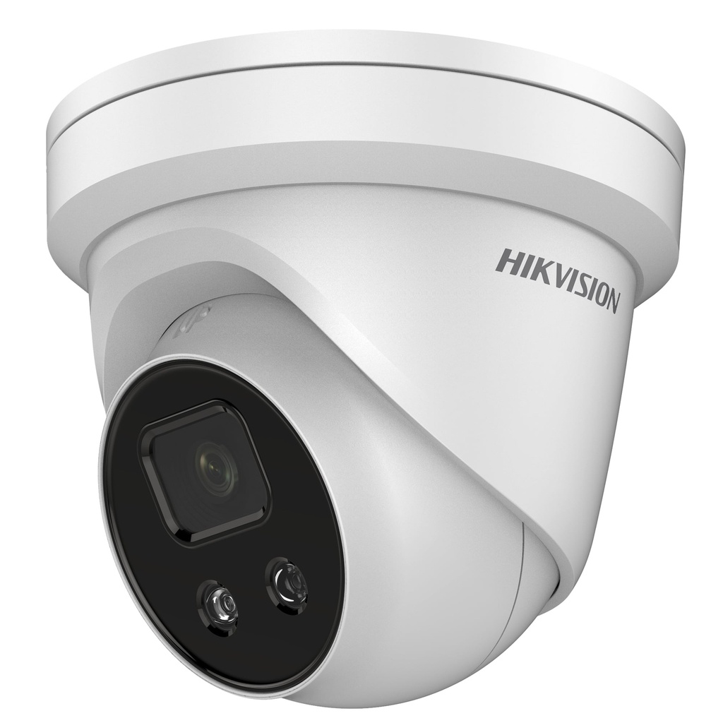 Hikvision dome DS-2CD2346G2-IU F4 (white, 4 MP, 30 m. IR, AcuSense)