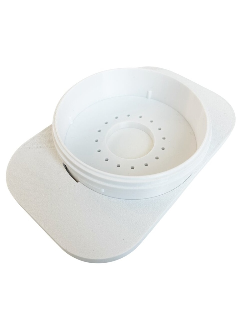 Plaster-in smoke detector housing (for detectors up to 102 mm diameter)