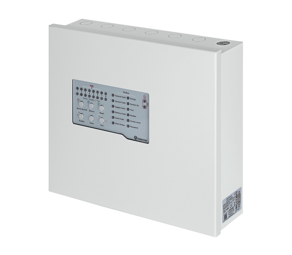 Conventional fire alarm panel Teknim TFP-4408 (8 zones, LT)