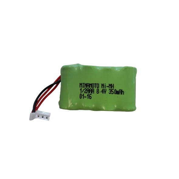 Rechargeable battery, Ni-Mh, 8.4V/350 mAh