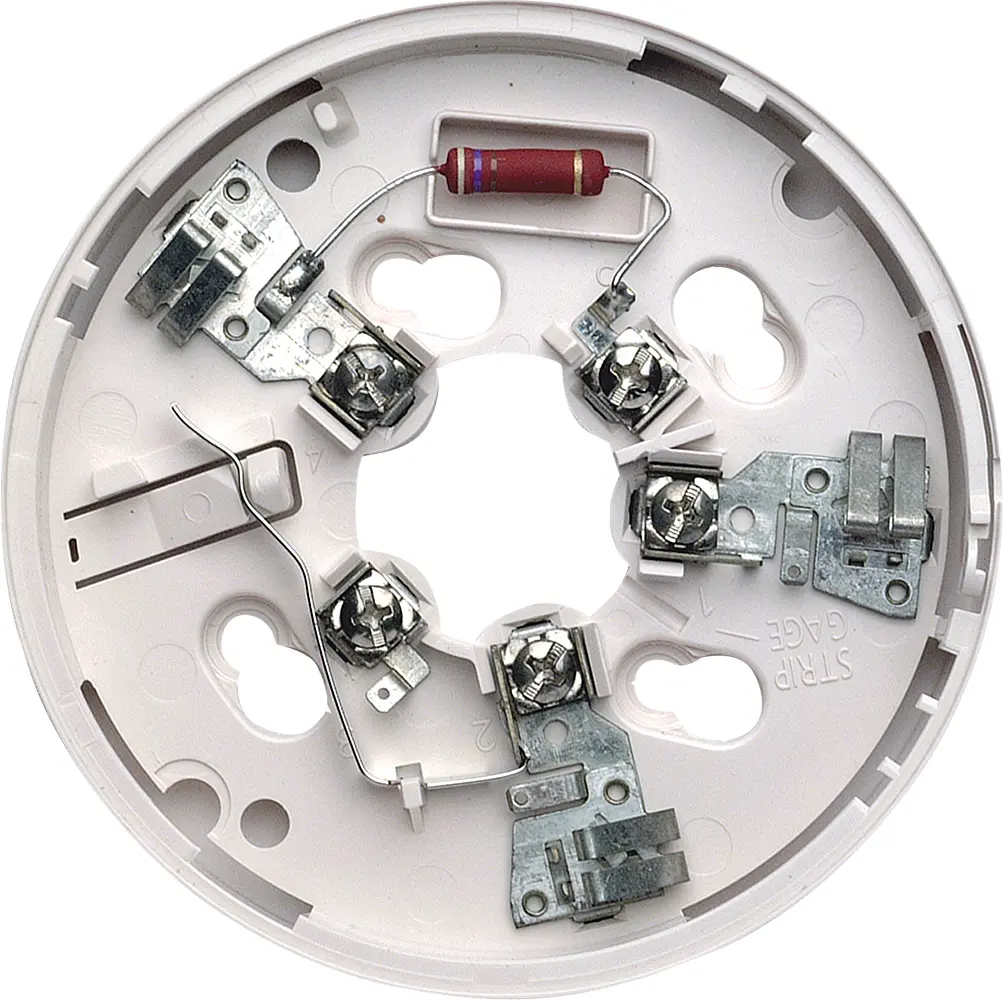 Standard base with 470Ohm resistor, for 300 series System Sensor detectors