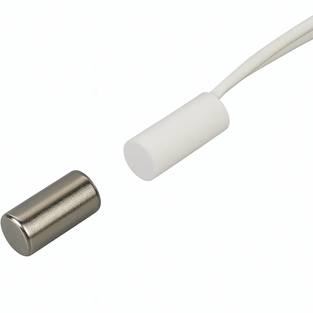 Recessed contact 15x6mm, white