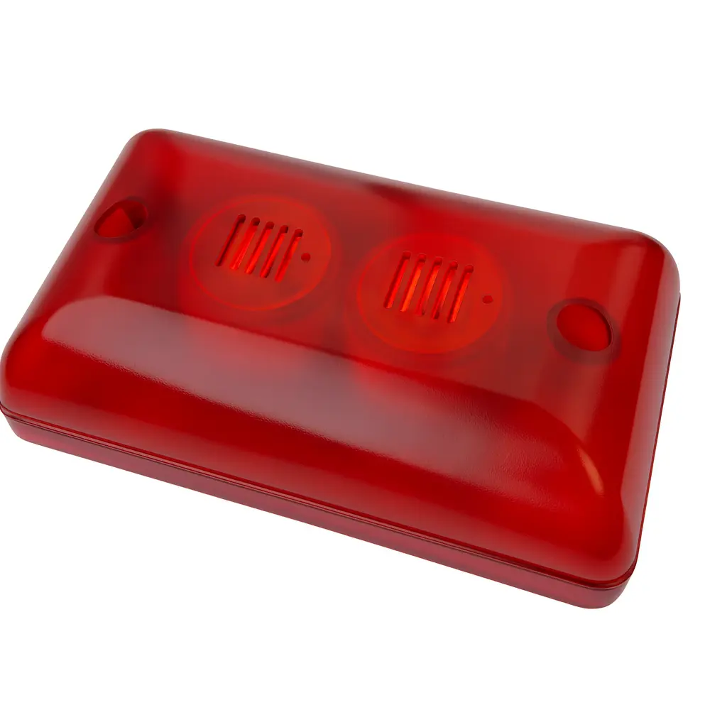 Indoor siren with flash 24V, red