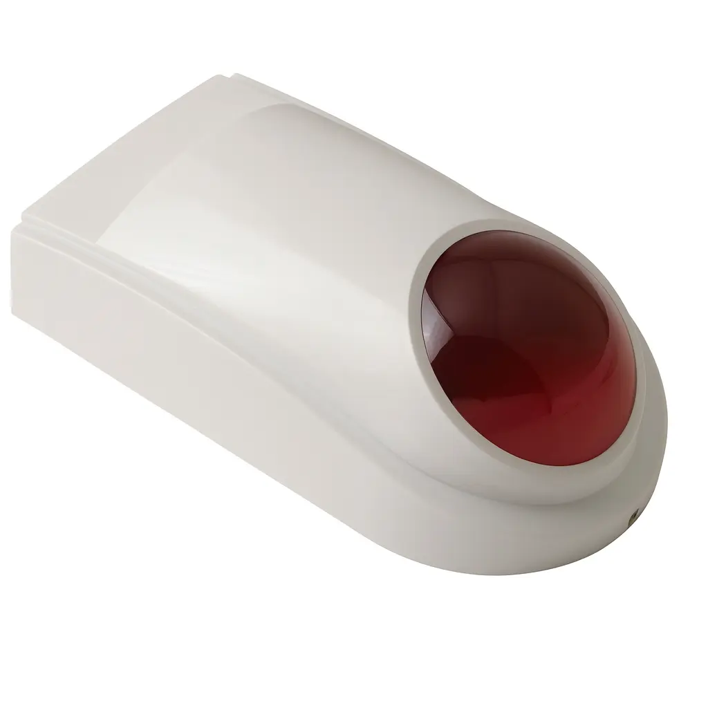 Outdoor siren with battery