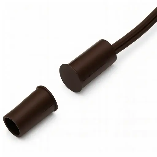 [BR-1012BR] Recessed contact 19x9mm, brown