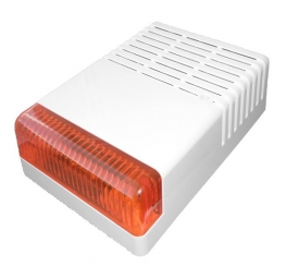 [ES-60R] Outdoor siren with flash and metal case