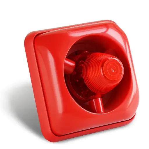 [ES-F4] Siren with flash, 24V, red