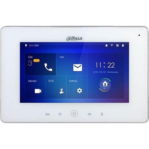 [O203VTH5259] MONITOR LCD 7" IP DOORPHONE/WI-FI VTH5221DW-S2 DAHUA