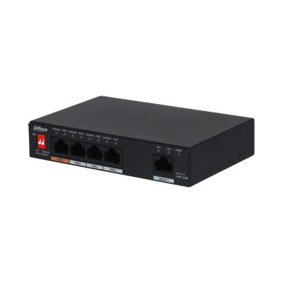 [O203DH-PF81] Switch|DAHUA|PFS3005-4ET-60-V2|Desktop/pedestal|PoE ports 4|60 Watts|DH-PFS3005-4ET-60-V2