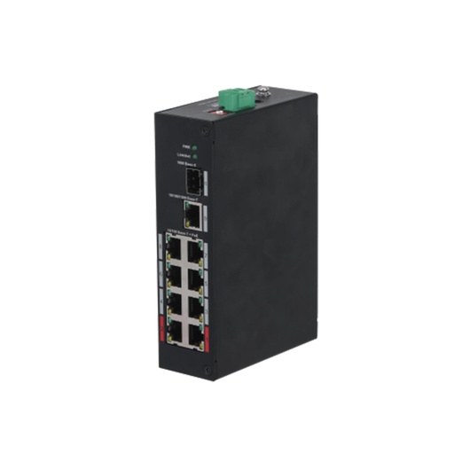 [O203DH-PF84] Switch|DAHUA|PFS3110-8ET-96-V2|PoE ports 8|96 Watts|DH-PFS3110-8ET-96-V2