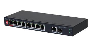 [O203DH-PF156] Switch|DAHUA|PFS3110-8ET1GT1GF-96|Desktop/pedestal|8x10Base-T / 100Base-TX|1x10Base-T / 100Base-TX / 1000Base-T|2x1000Base-T|PoE ports 8|96 Watts|DH-PFS3110-8ET1GT1GF-96