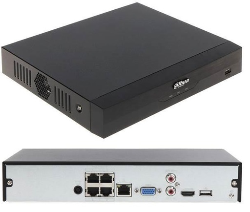 [O203NVR41220] NET VIDEO RECORDER 4CH 4POE/NVR4104HS-P-EI DAHUA