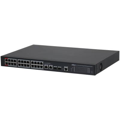 [O203DH-S4469] Switch|DAHUA|Switch type Managed|Switch layer L2|26xRJ-45 ports|RJ-45 Ports Type Gigabit Ethernet (10/100/1000)|Power over Ethernet (PoE) Yes|24xPower over Ethernet (PoE) ports quantity|Total Power over Ethernet (PoE) budget 360 W|S4228-24GT-360
