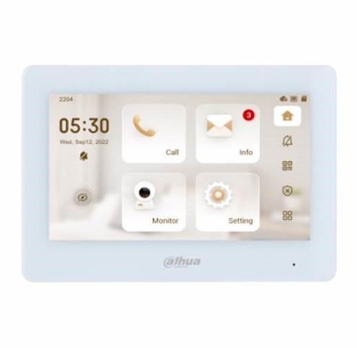 [O203VTH54474] MONITOR LCD 7" IP DOORPHONE/WI-FI VTH5421HW-W DAHUA