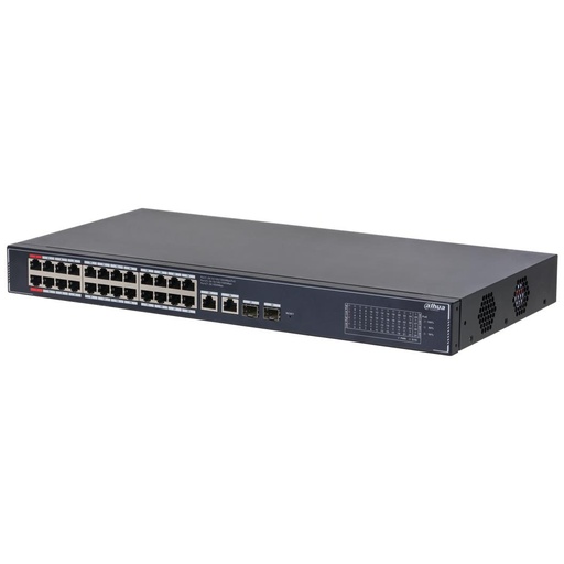 [O203SG402655] Switch|DAHUA|DH-SG4028LP|26xGigabit Ethernet (copper) ports quantity|2xSFP module slots quantity|4xPower over Ethernet (PoE) ports quantity|Total Power over Ethernet (PoE) budget 240 W|SG4028LP