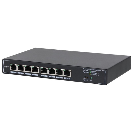 [O203SMG10657] Switch|DAHUA|DH-SMG1008|Switch type Unmanaged|8x2.5G Ethernet (copper) ports quantity|SMG1008