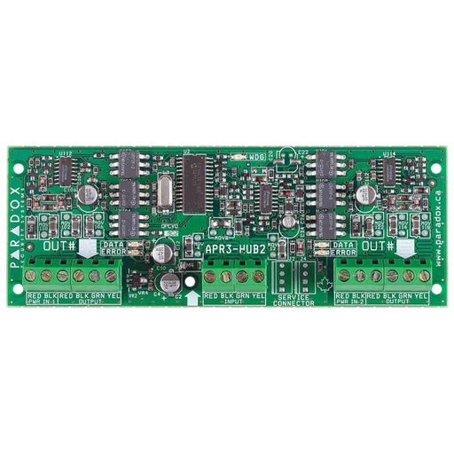 [HUB2] Bus isolator Paradox HUB2 (for EVO, SP, MG series control panels, 24mA, 12-16VDC)