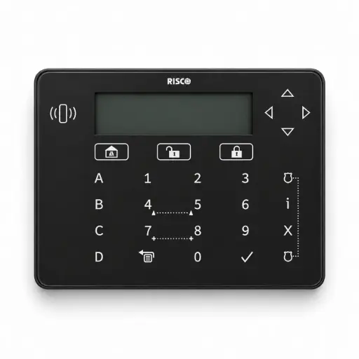 [RPKELPB0000A] Elegant Keypad, Black W/Prox